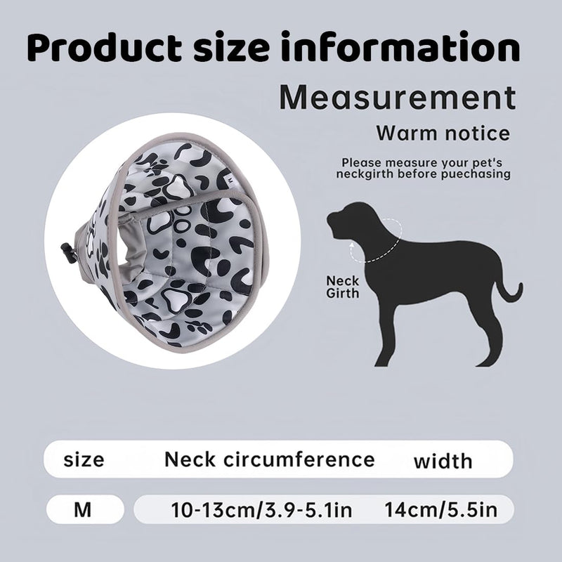 Soft Cat Collar for After Surgery and Injuries, Adjustable, Prevents Licking Wounds, Cat Collar, M