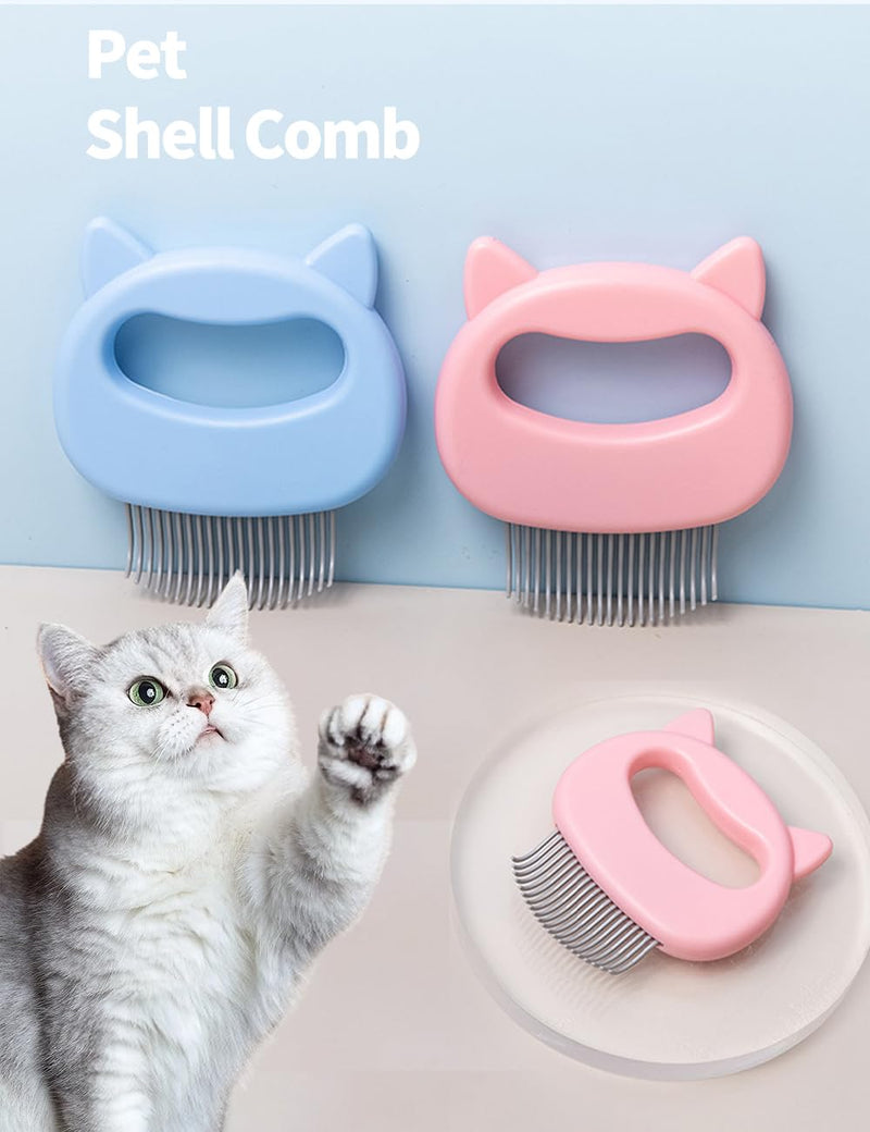 luvilly1 Pack Pink Cat Comb,Dematting Tool for Cat Dog Puppy Rabbit/Animal Lovers