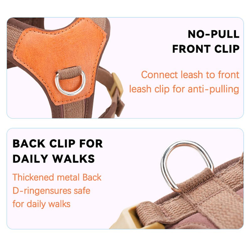 Green XS No Pull Dog Harness for Small Dogs, Anti-Escape Easy Walk Puppy Harness with 2 Leash Clips, Adjustable Dog Vest Harness for Training Walking(Green, XS) Green - PawsPlanet Australia