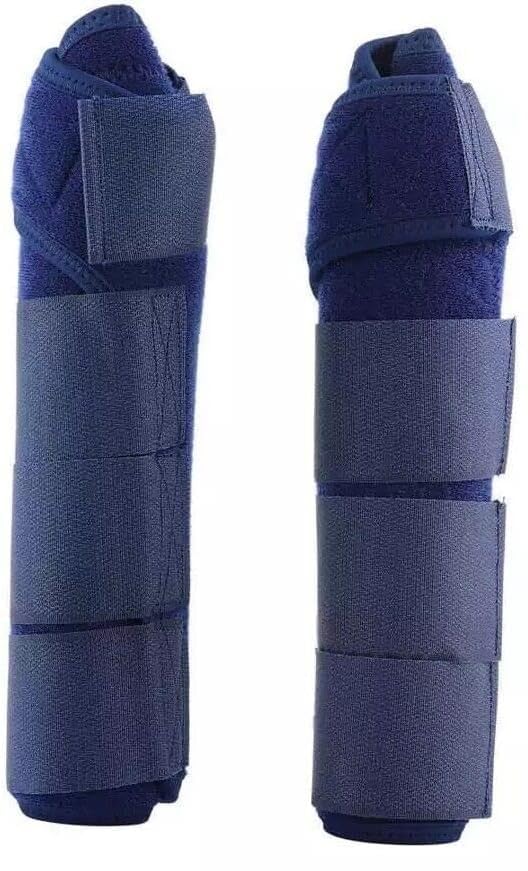 Horse Sports Medicine Boots Horse Sport Boots Horse Leg Wraps One Pair (Blue)