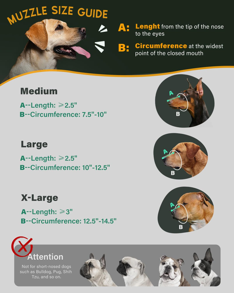 Dog Muzzle, Leather Basket Soft Muzzles Medium Large Breeds, Pitbull Dog Muzzle Amstaff Staffordshire Terrier, German Shepherd Dalmatian Doberman Adjustable (L) Black L - PawsPlanet Australia