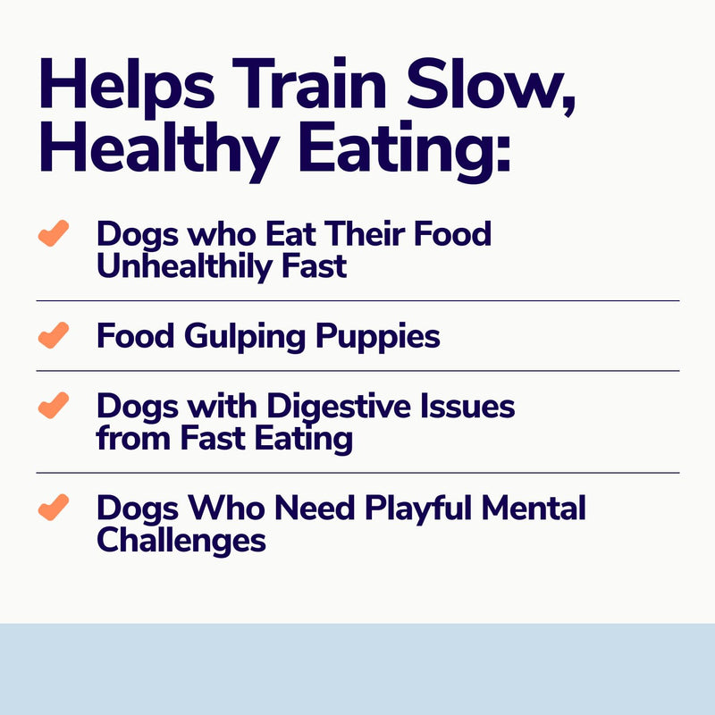 Slow Feeder Dog Bowls for Fast Eaters - For Small, Medium Sized Dogs - Dog Puzzle Maze Helps Slow Down Eating - Adult, Puppy Food Bowl for Bloat Stop - Non-Slip Dog Slow Feeder Bowl (Blue) Blue - PawsPlanet Australia