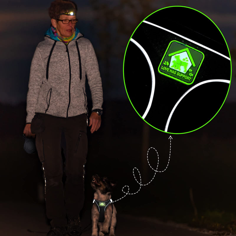 6 Pcs Small Dog Harness with Retractable Leash and Bowknot Pet Collar Set Soft Mesh Padded Vest Harness 10 FT Pet Walking Leash with Anti Slip Handle Adjustable Puppy Collar for Small Dog Cat S - PawsPlanet Australia