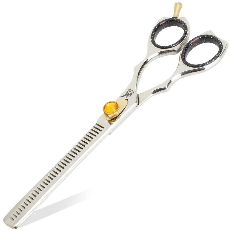 Dog Grooming Scissors – 7.5” Thinning Shears with 34 Teeth, Chunkers for Dogs & Cats, Precision Cut with 440C Stainless Steel, Designed for Groomers and Pet Owners Polish Thinning - PawsPlanet Australia