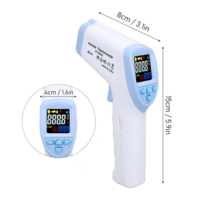 Digital Veterinary for Estock - Animal Temperature with F Detection for Cattle, Sheep, Dogs, Horses - Pet for Accurate Temperature