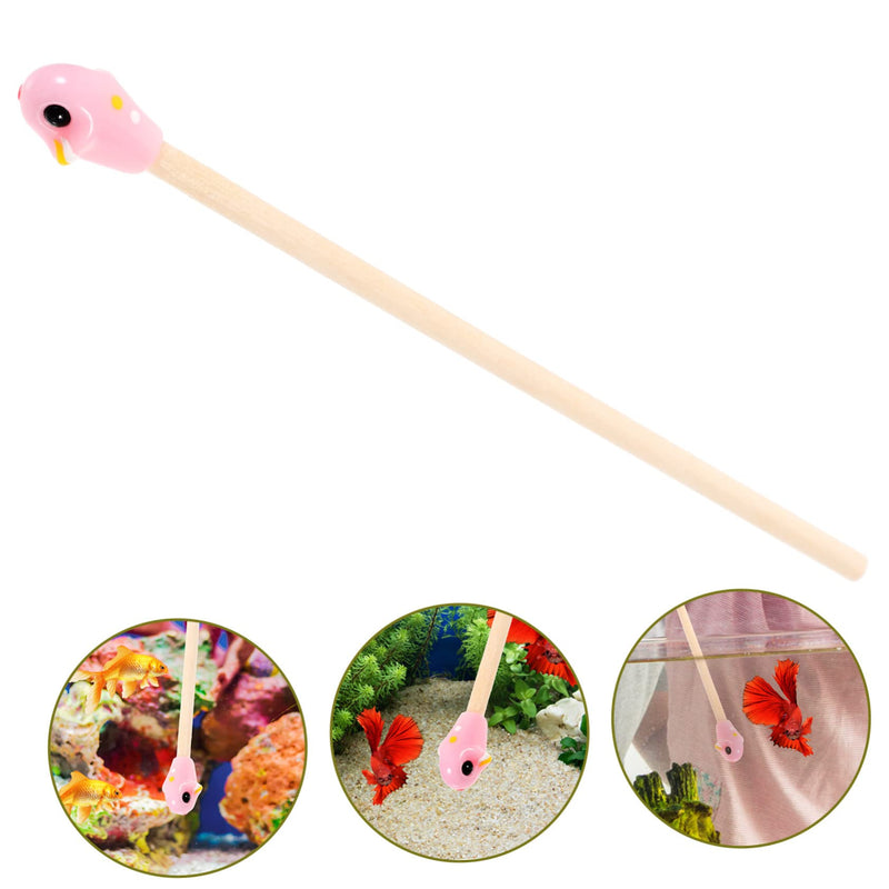 Fish Training Stick Betta Training Toys Fish Tank Decor Betta Wand Toy Betta Bed Tunnel Wand for Fish Training Betta Sticks Betta Toys Decorations Betta Fish Wooden - PawsPlanet Australia
