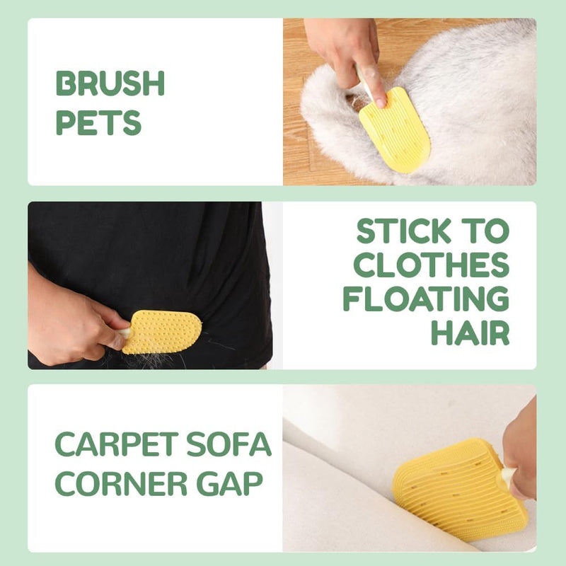 Celerypets Cat Grooming Tool - Tongue Comb & Brush (2Pcs) for Easily Removing Fur & Reducing Hairballs - PawsPlanet Australia