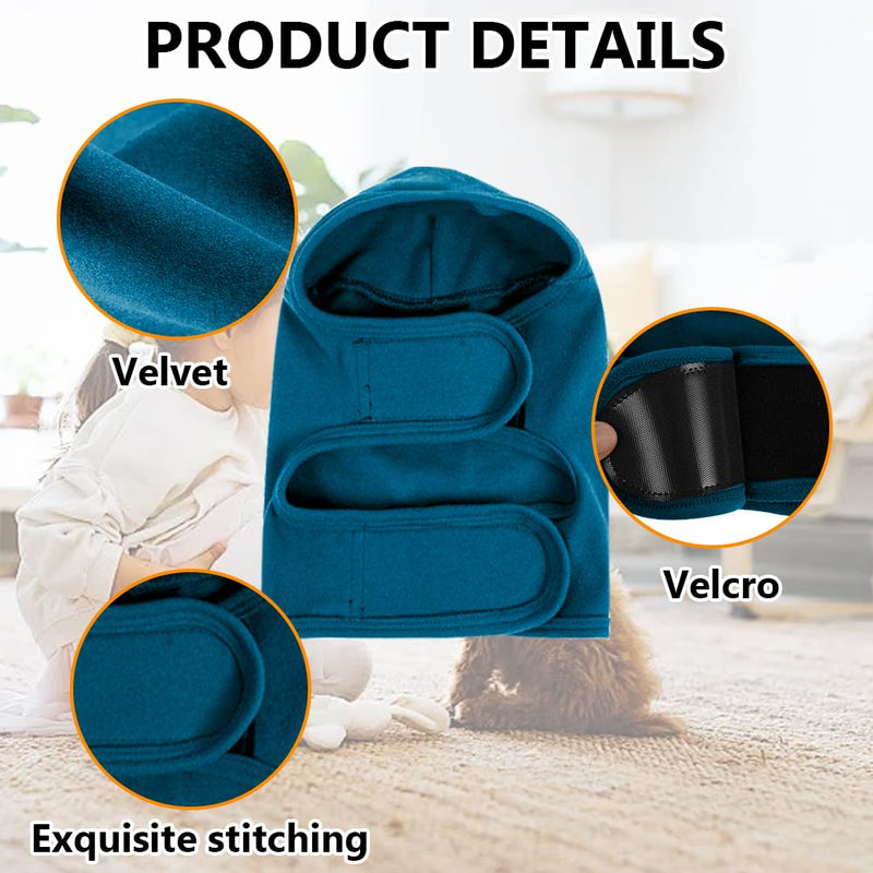 Dog Earmuffs, Ear Muffs for Dogs, Noise Protection, Hearing Protection, Dog Earmuffs, Noise Protection, Ear Protection, Dogs After Surgical Hoody (Blue, L)