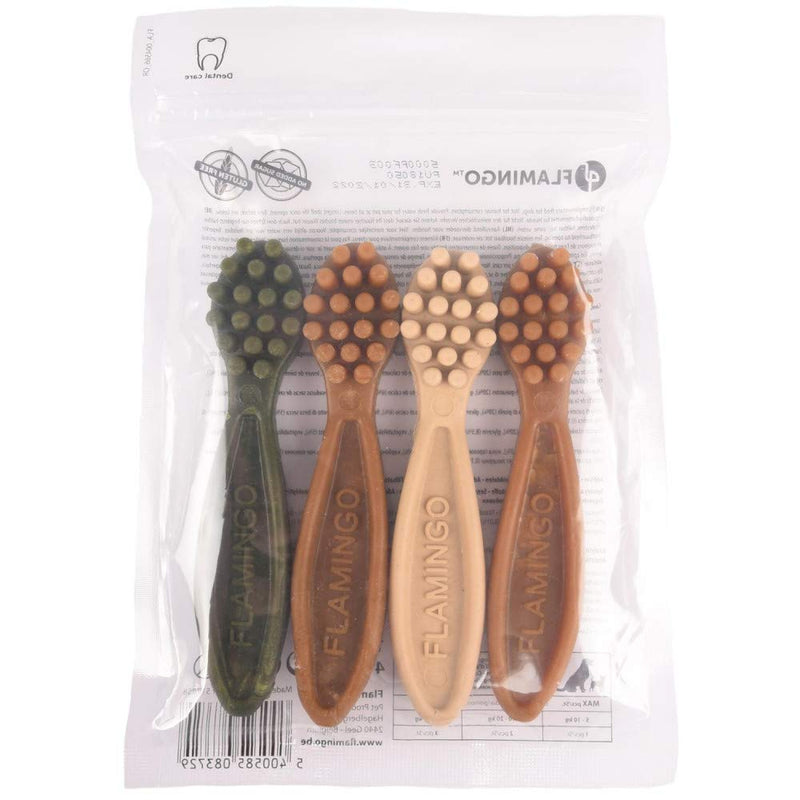 Flamingo VEGGIE TOOTHBRUSH 12,5CM 4PCS MIX DISPLAY