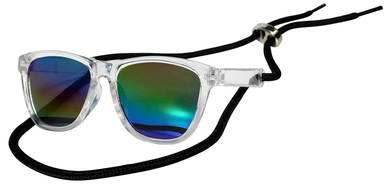 G014 Dog Cat Pet 80s Sunglasses Goggles for Small Breeds up to 15lbs (2-Pack Black+ Clear-Rainbow Mirror) 2-pack Black+ Clear-rainbow mirror