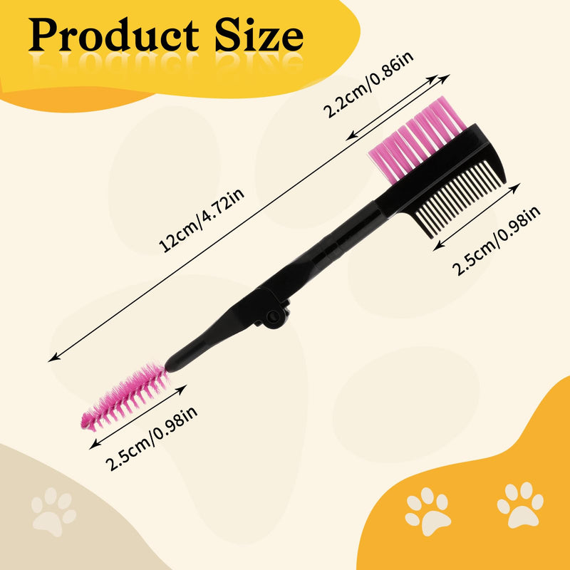 3 Pcs Eye and Tear Stain Grooming Combs - Removing Crust, Mucus, and Fleas for Pets Pink, Blue, Yellow - PawsPlanet Australia