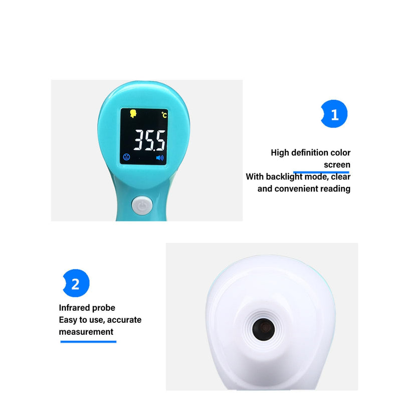 Forehead Thermometer, Digital Pet Thermometer, Infrared, Non-Contact High Accuracy, 3-in-1 Pet Thermometer for Pets, Cats, Dogs, Cattle, Sheep, Pigs