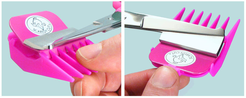 SCAREDY CUT Silent Pet Grooming Kit for Dog, Cat and All Pet Grooming - A Quiet Alternative to Electric Clippers for Sensitive Pets (Right-Handed Pink) 16pc Right-Handed - PawsPlanet Australia