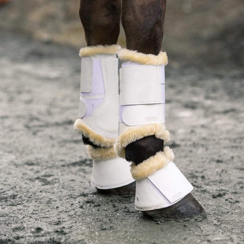 Horze Signature Bell Boots - White - XXL