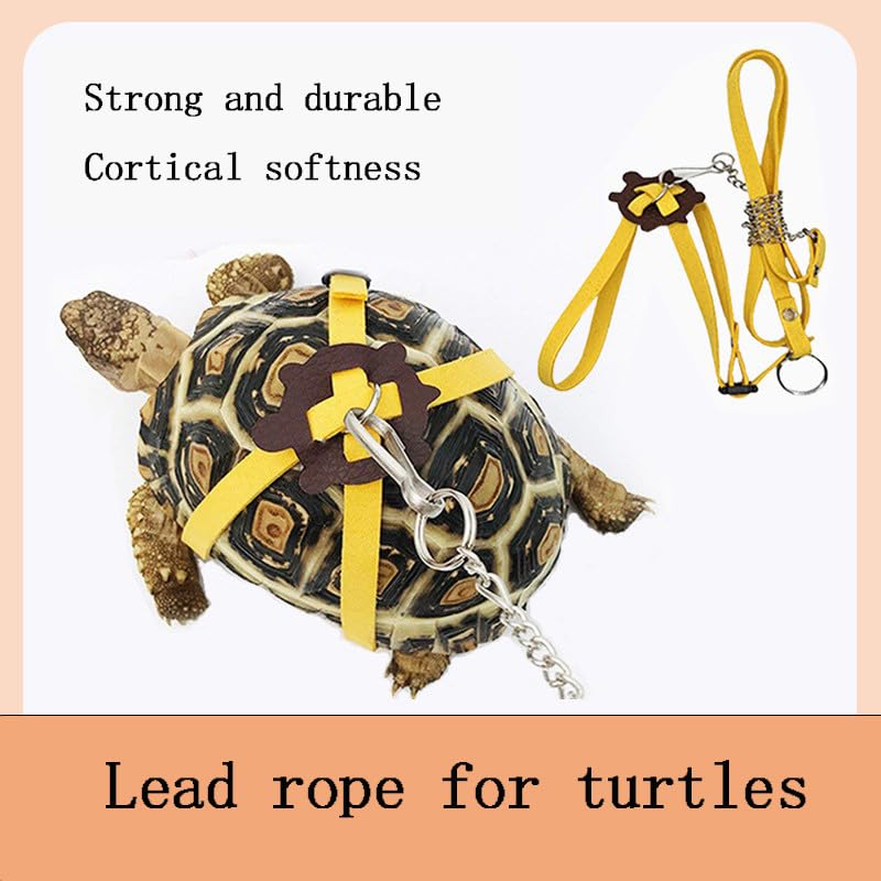 Tortoise Leash，Adjustable Control Rope Turtle Leash and Harness Pet Walking Rope for Small Medium and Large Turtle Pets Outdoor Walking Training Supplies，Pink S S chest less than 8‘’ Pink - PawsPlanet Australia