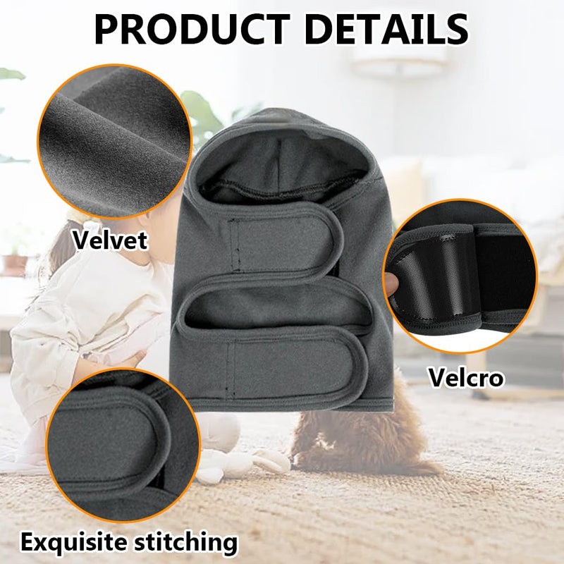 Dog Earmuffs, Ear Muffs for Dogs, Noise Protection, Hearing Protection, Dog Earmuffs, Noise Protection, Ear Protection, Dogs After Surgical Hoody (Grey, M)