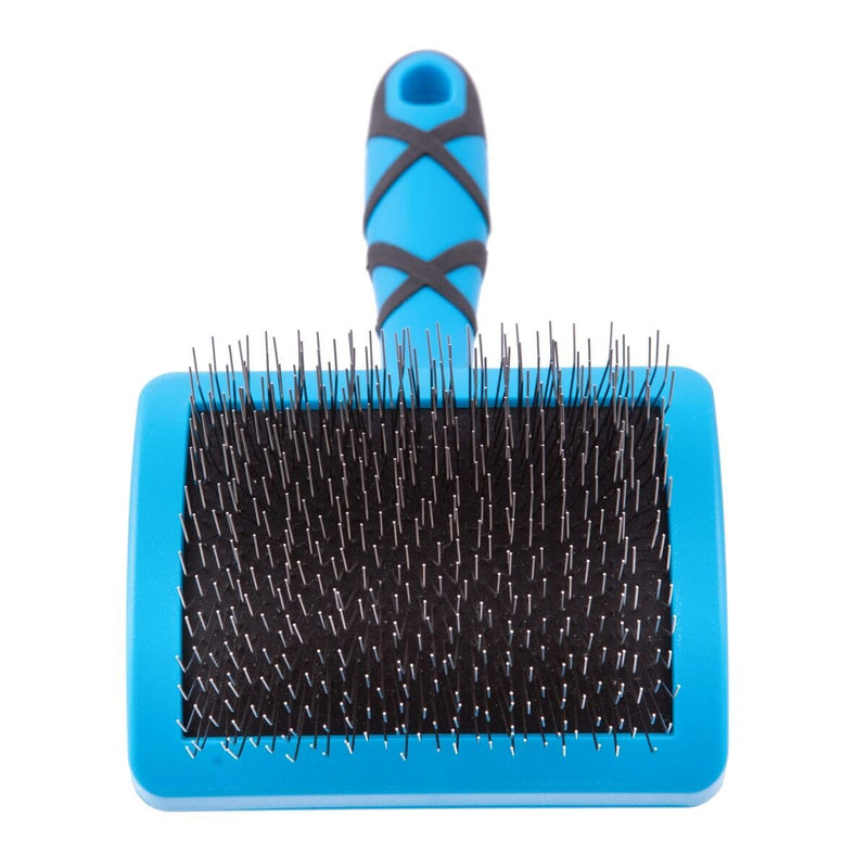 GROOM PROFESSIONAL Amplifier Firm Slicker Dog Brush - Perfect for Amplifying Dog Coat Volume & Removing Knots & Tangles - Dual Purpose - Large - PawsPlanet Australia