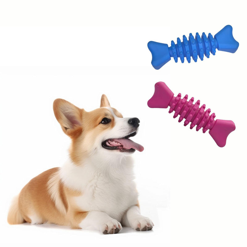 Pet Supplies, Teething Tools, Occlusion Tools, Dog Bone Shape, Blue A02-blue