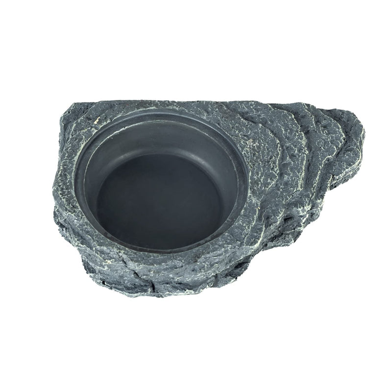 REPTIZOO Reptile Magnetic Feeder Ledge, Single Bowl Reptile Food Dish with 3PCS Feeding Cups Food Water Feeder for Crested Gecko Lizard Chameleon Pets Small - PawsPlanet Australia