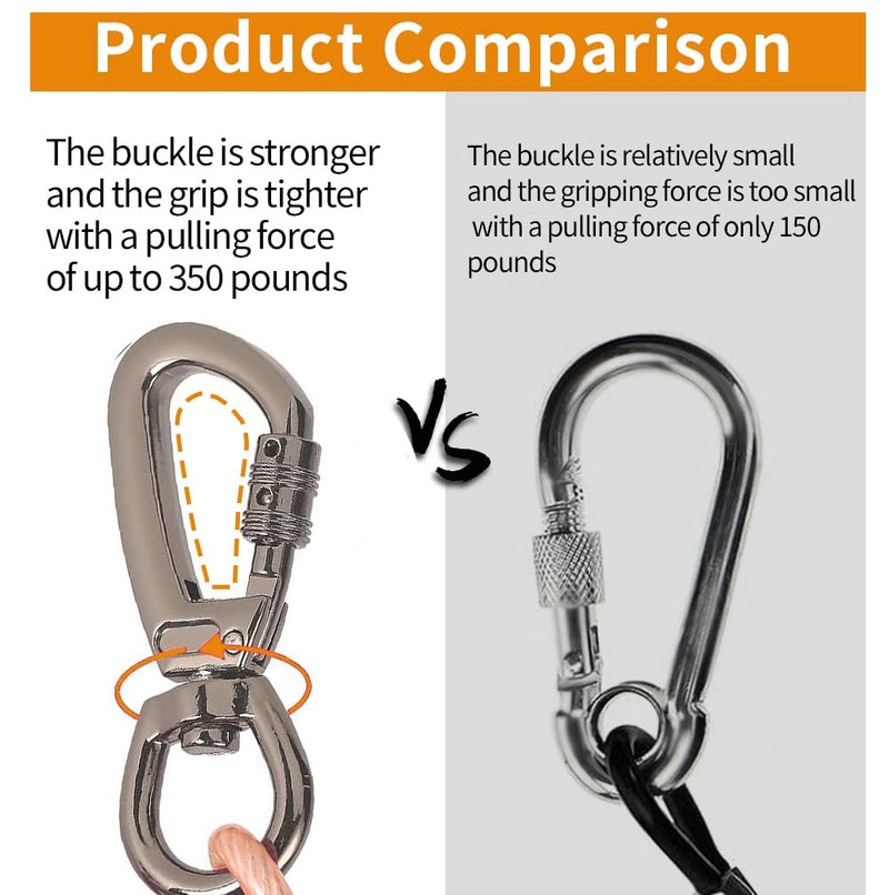 dog tie out cable, 10/20/25/30/50/70/100 feet, suitable for dogs up to 350 pounds, dog cable with swivel buckle, lightweight, non-winding, for outdoor camping, yard dog cable 10ft Orange - PawsPlanet Australia