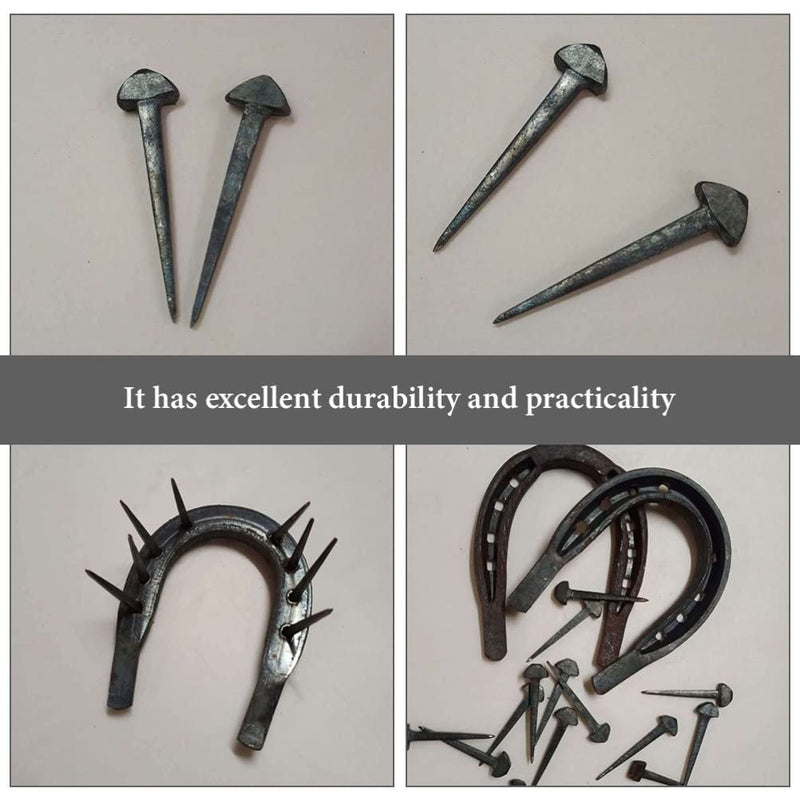 50pcs Iron Horseshoe Nail Horseshoe Nails Replaceable Horseshoe Nail Replaceable Hoof Nails Small Horseshoe Tool Sturdy Horseshoe Tool Iron Hoof Nails Small Hoof Nails Horse Supply - PawsPlanet Australia