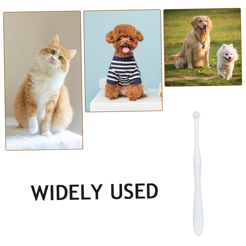 ibasenice Small Toothbrush for Pets with Fine Bristles, Ergonomic Handle, Suitable for Dogs and Cats, Thorough Hard to Access Areas, Durable and Practical for Daily Use