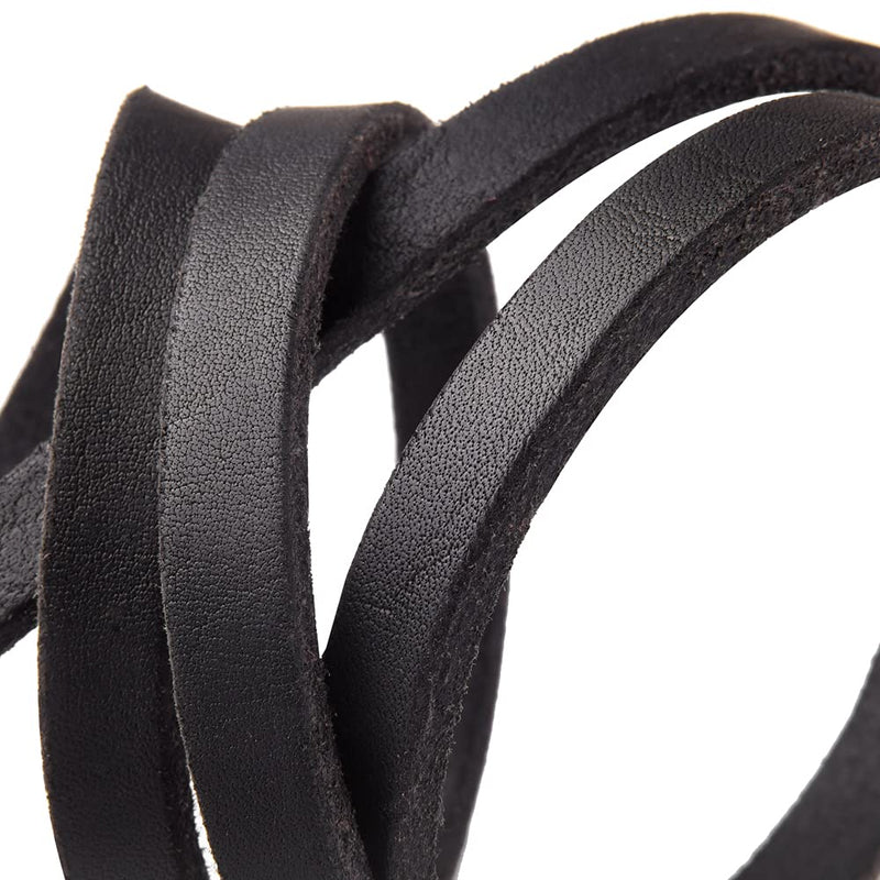4FT / 5FT / 6FT Geninue Leather Leash for Small to Medium Dogs Training and Walking - Color Black/Brown 6 FT - PawsPlanet Australia