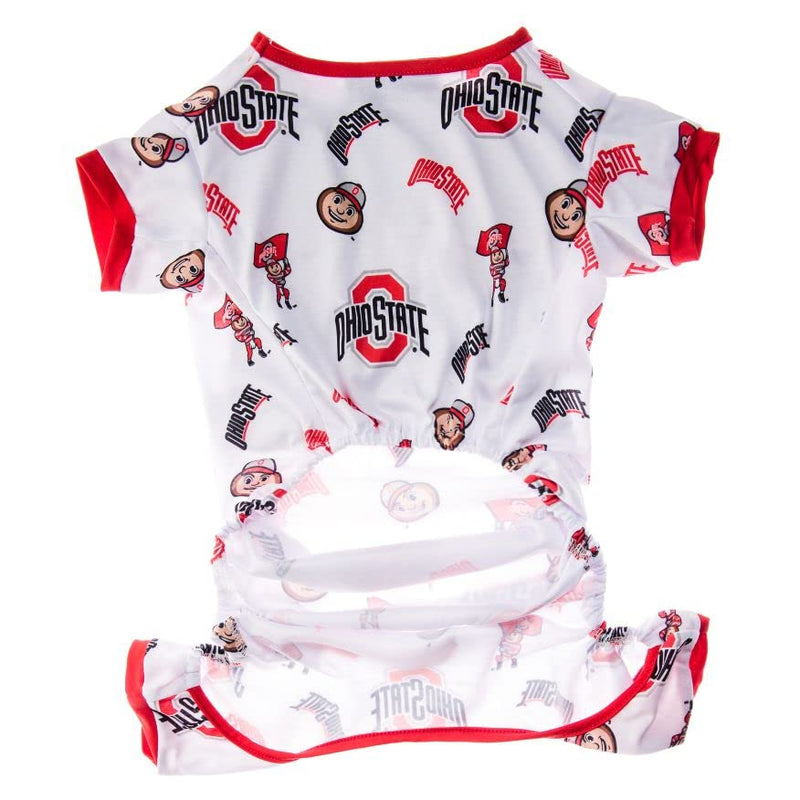 Littlearth NCAA Unisex-Adult NCAA Pet PJs Ohio State Buckeyes Medium - PawsPlanet Australia