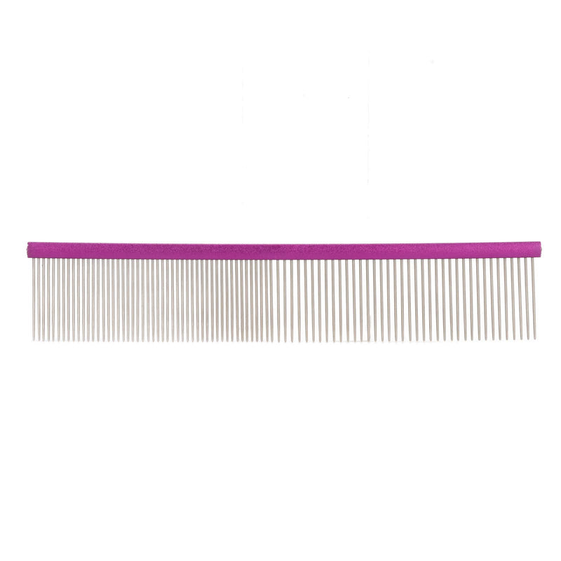 Greyhound Comb For Dogs, Metal Dog Comb Dog Combs with Rounded Ends Dog Comb Cat Comb For Removing and Knots Grooming Tool For Long Short Haired Dog (Purple 19cm/7.5in) Purple 19cm/7.5in - PawsPlanet Australia