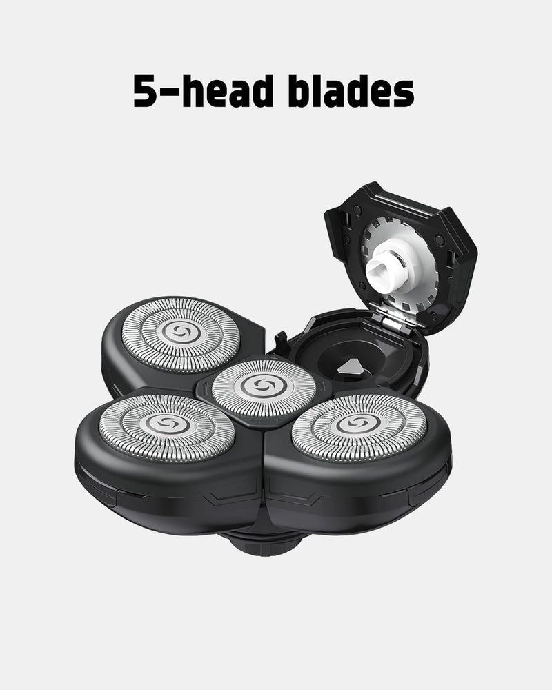 Groomi Replacement Blades Compatible with Baldie Pro Head Shaver, Head Shaver Replacement Heads, 3 Pack Razor Blades Refills Head Shavers for Bald Men, 2 Cleaning Brush