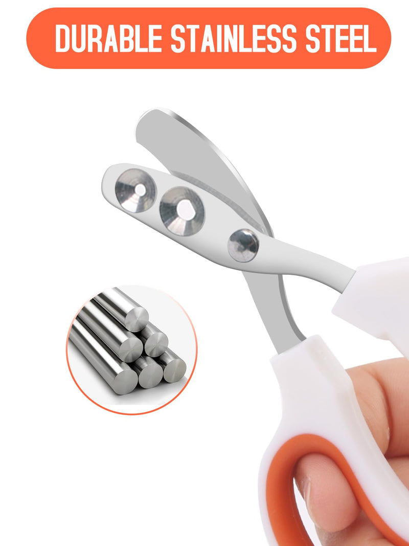 Stainless Steel Bearded Dragon Nail Clippers,Lizard Nail Clippers,Bearded Dragon Supplies,Bearded Dragon Nail Scissors for Small Reptiles,Turtle,Chameleon,Iguana，Hedgehog（Orange） Orange - PawsPlanet Australia