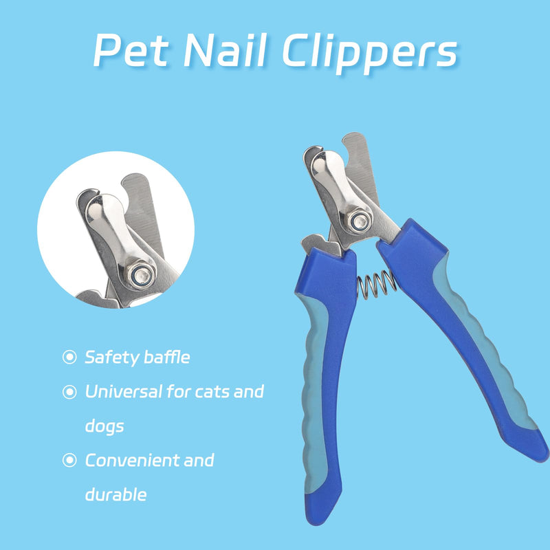 6-piece set of pet grooming scissors and nail clippers - professional dog and cat nail clipper set, equipped with grooming scissors and nail clippers - suitable for pet dogs and cats - PawsPlanet Australia