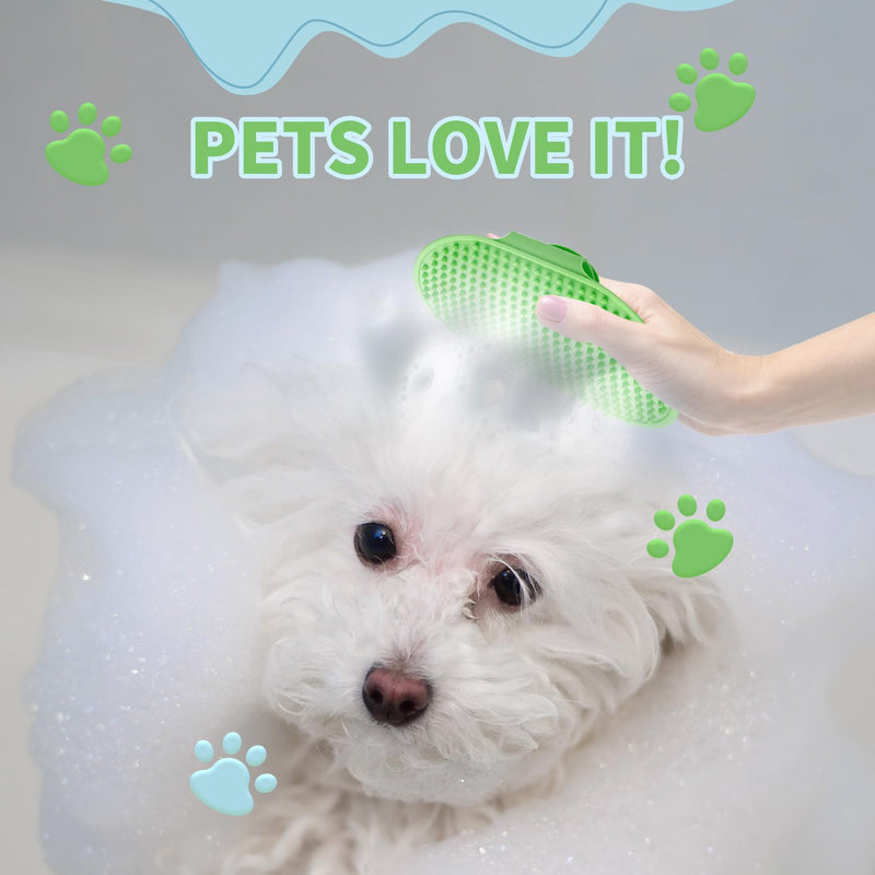(6PCS) Pet Bath Set – Dog Bath Brush, Cat Chin Cleaning Brush, Dog Toothbrush, Adjustable Glove Massage Brush for Dogs & Cats (Long & Short Hair) (Blue) Blue - PawsPlanet Australia