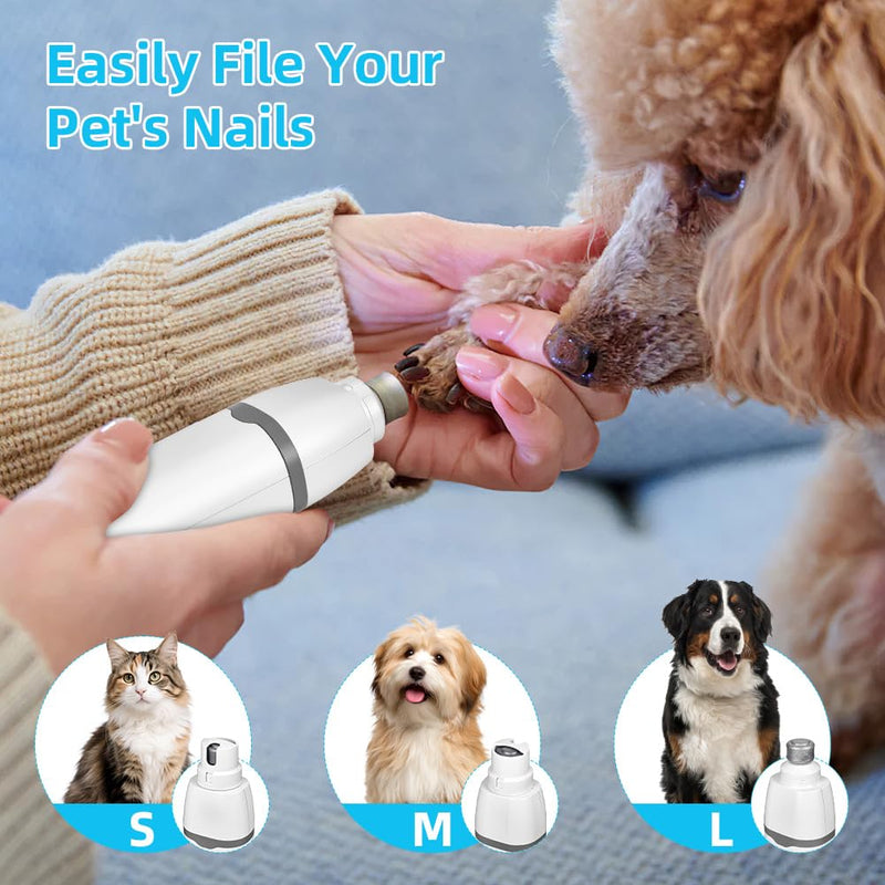 4-in-1 Pet Grooming Kit, Cat Grooming Clippers Kit, Paw Trimmer for Dogs with Pet Shaver Trimmer Nail Grinder, Pet Clipper Hair Trimmers, 4 Guide Combs,USB-C Charging&LED Display, 2 Speed Modes - PawsPlanet Australia