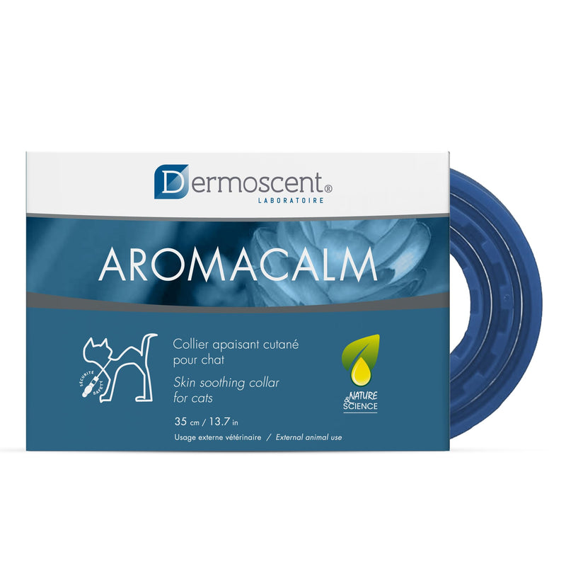 Dermoscent Aromacalm Stress Relief Collar for Cats | Soothes Skin, Calms Naturally | Aromatherapy Infused, Hemp Seed Oil Formula