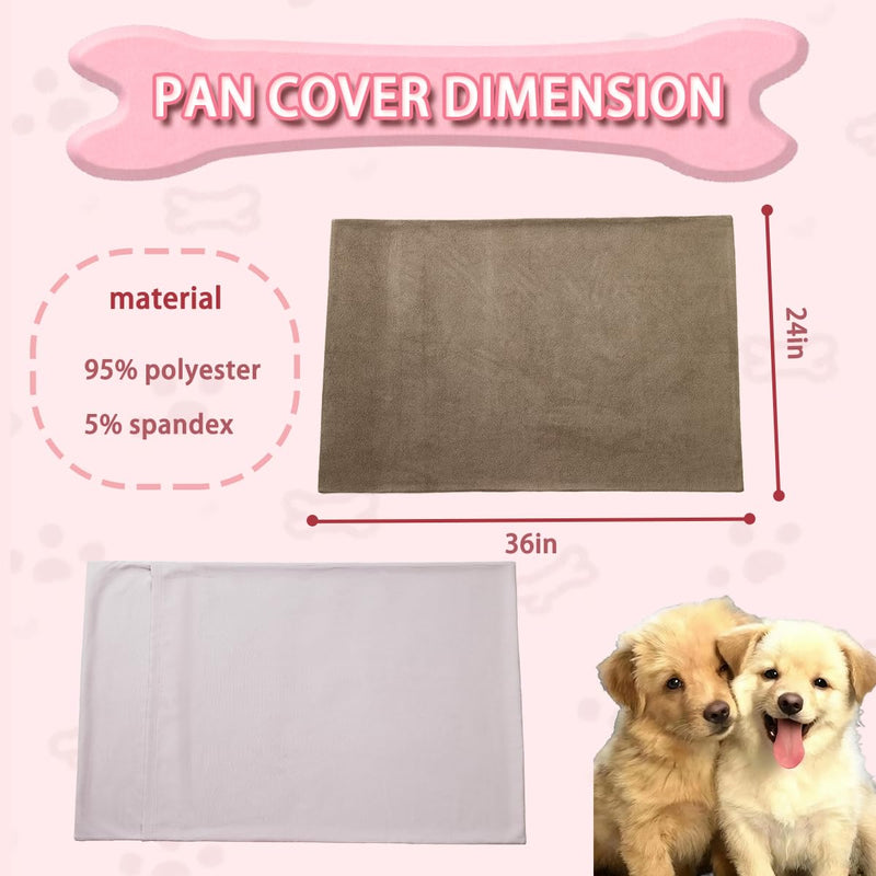 Dog Crate Pan Cover Washable Dog Bed Liner 36x24 Inch Universal Crate Pan Cover for Pet Cages Tray Fitted Pet Supplies - PawsPlanet Australia