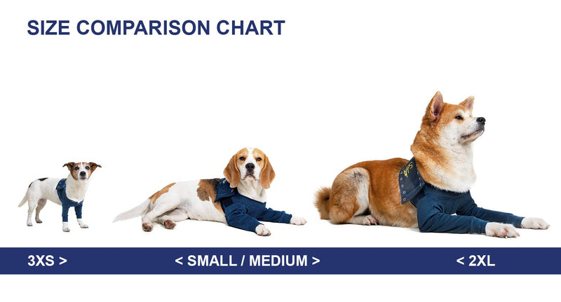 MPS Medical Pet Shirt - TAZ2, Double Front Leg Cuff for Dogs, M