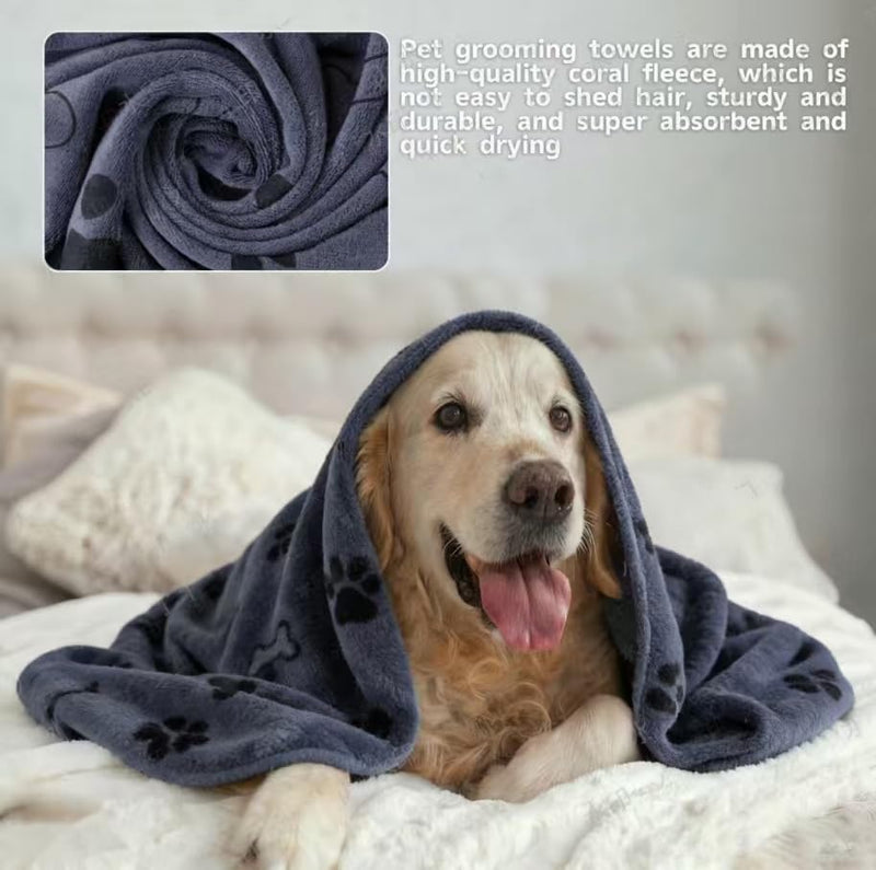 3PCS Dog Bath Supplies,Dog Bath Brush | Dog Washing Gloves | Dog Towel 40'' X 23.6'',Super Absorbent and Soft Pet Grooming Towel, Perfect Shower & Grooming Supplies for Dogs - PawsPlanet Australia