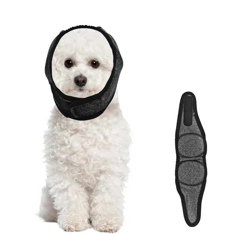 Dog Ear Defenders, Noise Cancelling Adjustable Ear Muffs for Dogs, Comfortable Calming Hood for Fireworks, Thunder, Bathing, Grooming(S)