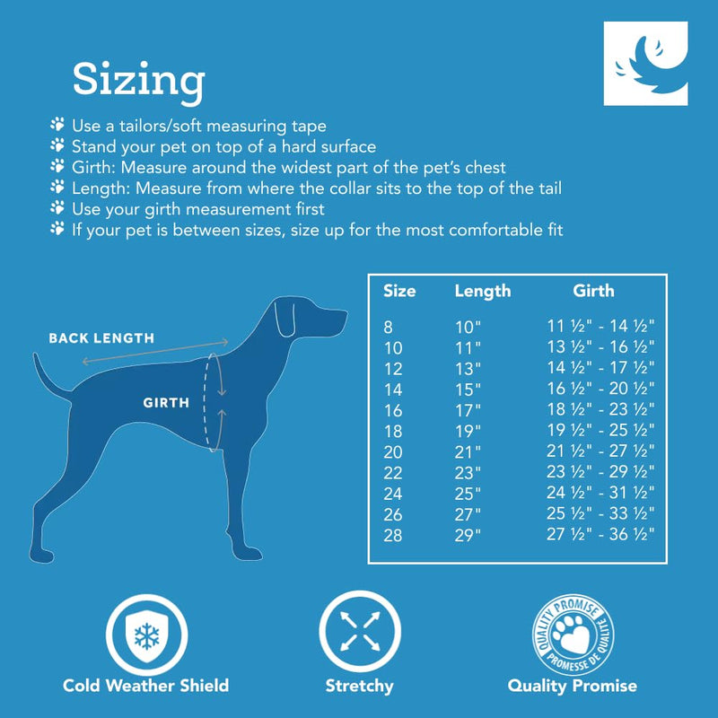 RC Pet Products Baseline Fleece Dog Coat, Everyday Base Layer, Size 26, Black/Goji Berry