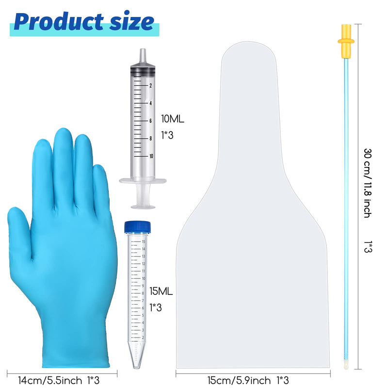 Weewooday 3 Set AI Artificial Insemination Dog Breeding Kit Artificially Inseminate Dog Kit Disposable Canine Artificial Insemination Cones Dog Semen Collection Bag for Dog Pet (30 cm, Blue) 30 cm - PawsPlanet Australia