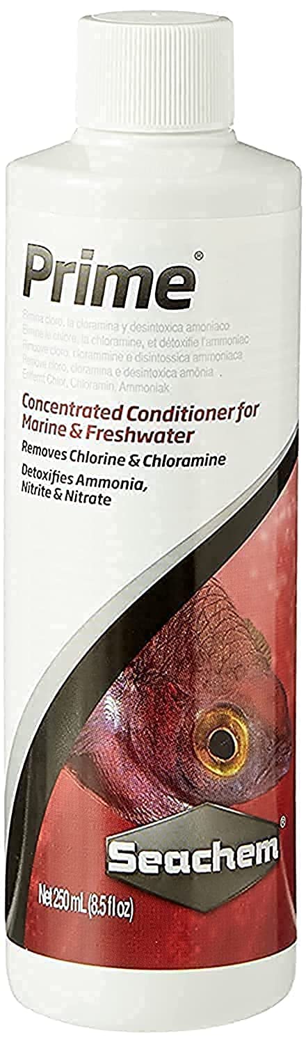 Seachem Prime Fresh and Saltwater Conditioner - Chemical Remover and Detoxifier 250 ml