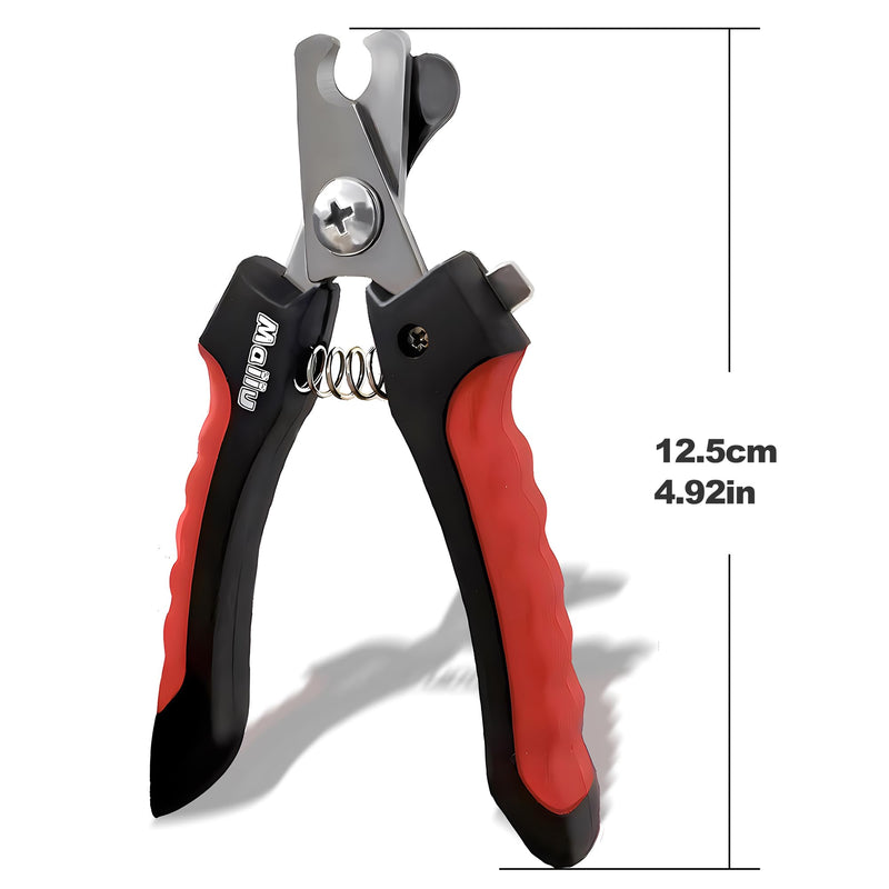 Dog & Cat Nail Clippers, Pet Nail Clipper and Trimmer with Safety Guard to Prevent Over Cutting, Grooming Razor Sharp Blades with Nail File for Small, Medium, Large Breeds, S Red - PawsPlanet Australia