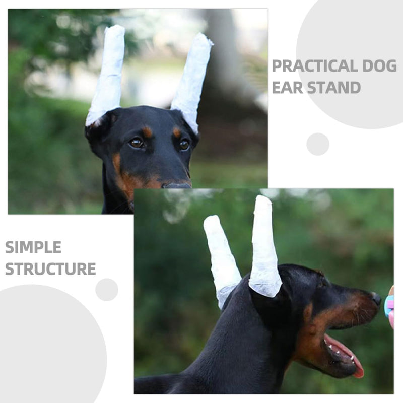 ERINGOGO 8-Piece Dog Ear Support Set with Soft Foam Sticks and Adhesive Tape. Flexible ear correction sticks for erect ears in small and medium-sized dogs. Easy to clean.