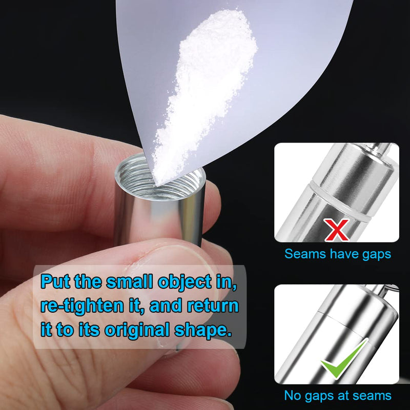 Waterproof Cremation Pet Urns Keychain for Dogs Ashes, Cylinder Cat Dog Urn for Pet Ashes Cremation Keepsake Memorial Ashes Jewelry Pend Cylinder silver 2 pcs - PawsPlanet Australia