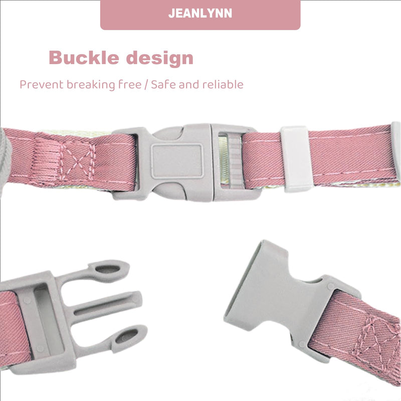 Dog Harness Backpack Dog Harness Outdoor Hiking Backpack Pet Leashes with Saddle Bag Dog Pack for Medium & Small Dogs (Pink, M) Pink - PawsPlanet Australia