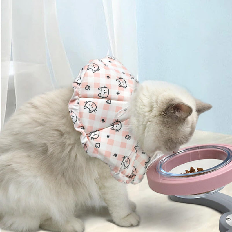 FRCOLOR Soft Cat Collar, Adjustable with Lie Protection for Cats, for Recovery and Aftercare
