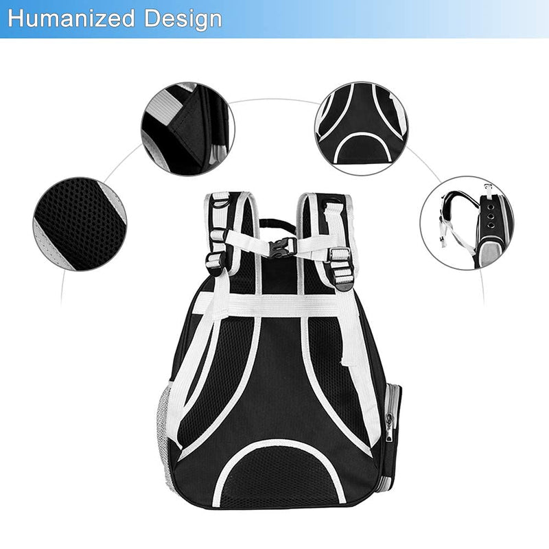 Cat Backpack Carriers, Dog Backpack, Pet Backpack for Small Cats Puppies Dogs Bunny, Airline-Approved Ventilate Transparent Bubble Backpack for Travel and Outdoor(Black) BUBBLE-BK - PawsPlanet Australia