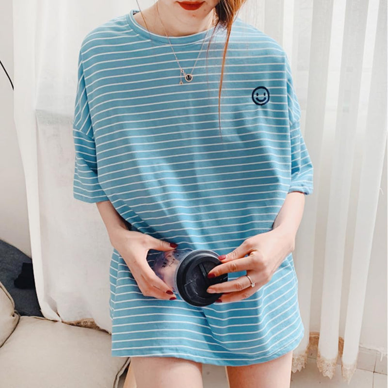 Cotton Dog Shirts for Small Dogs,Girl Boy Pet Clothes, Striped Matching Dog and Owner Outfits Separately(Blue, Owner XL) Blue Owner XL - Bust 50.8" - PawsPlanet Australia