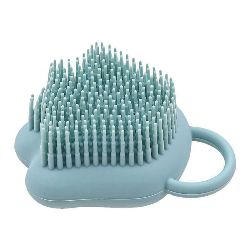 Dog Cat Bath Brush Comb Silicone Soft Pet Cleaning Massage Brush for Soothing Massage Washing Shampoo Dispenser（Blue+Pink） - PawsPlanet Australia
